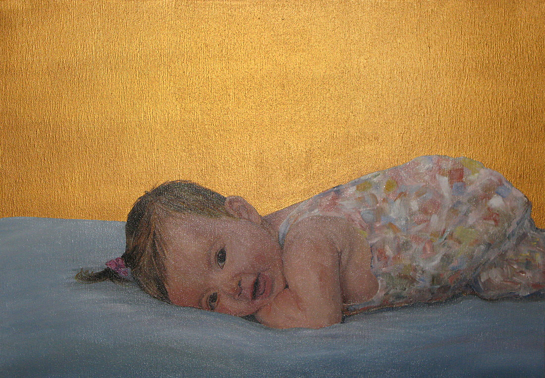 Uno dei dipinti di Gabriella Pedretti